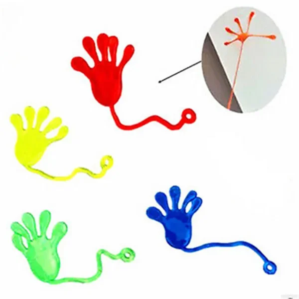 Kid Toy Elastic Sticky Slap Small Hands Palm Favors Gift Gags Practical Jokes Squishy Slap Hands Palm Toys - Image 3