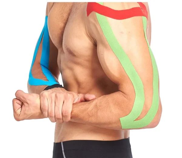 2 Size Kinesiology Tape Breathable Waterproof Athletic Recovery Sports Tape Fitness Tennis Knee Muscle Pain Relief - Image 6