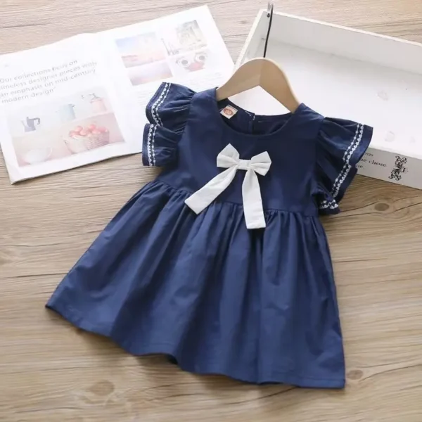 Summer Baby Kids Mesh LacePrincess Dress Vestidos For Girl Party Dress Baby Net Yarn Clothes2022 New 2 3 4 5 6 7 8 T - Image 2
