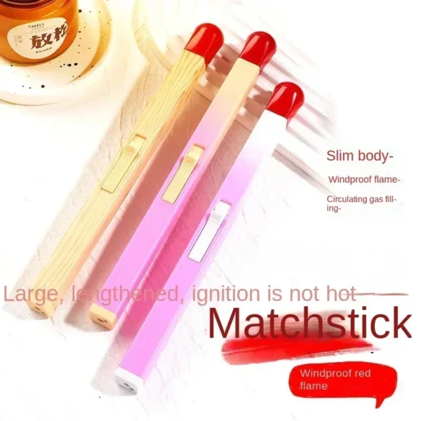 Super Long Open Flame Inflatable Butane Gas Lighter Multi-Purpose Lighter Kitchen BBQ Outdoor Ignition Gadgets - Image 5