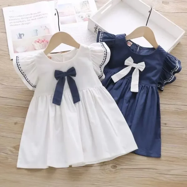 Summer Baby Kids Mesh LacePrincess Dress Vestidos For Girl Party Dress Baby Net Yarn Clothes2022 New 2 3 4 5 6 7 8 T