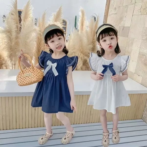 Summer Baby Kids Mesh LacePrincess Dress Vestidos For Girl Party Dress Baby Net Yarn Clothes2022 New 2 3 4 5 6 7 8 T - Image 3
