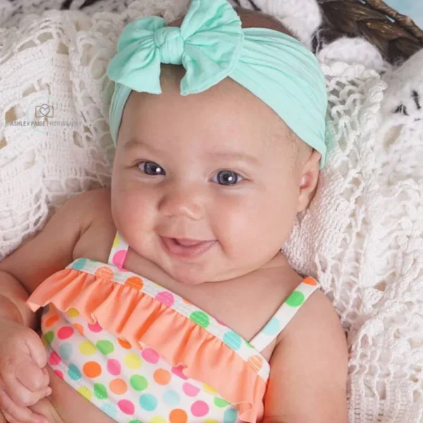 One Size Newborn Bow Headwrap Baby Girl Headband Nylon Bow Knot Baby Hair Band Infant Hair Elastic Turban Kids Hair Accessories - Image 4