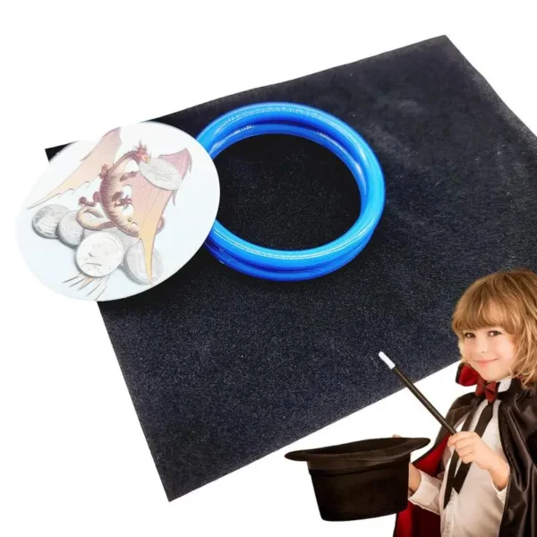 Creative Double Ring Swallow Money Coin Disappear Toy Magic Props Entertaining Holiday Party Favors Activates Party Atmosphere - Image 5