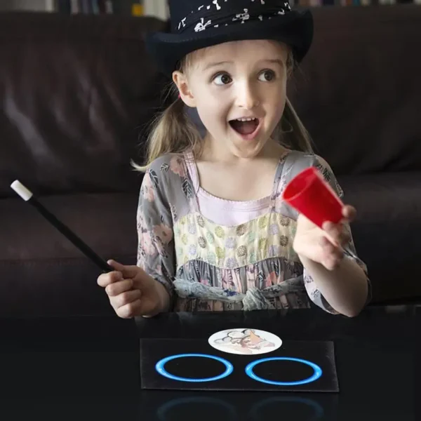 Creative Double Ring Swallow Money Coin Disappear Toy Magic Props Entertaining Holiday Party Favors Activates Party Atmosphere - Image 3