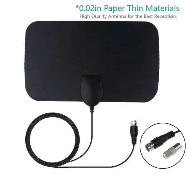 Digital TV Antenna 4K 25DB High Gain HD TV DTV Box Digital Active Indoor Aerial Flat Design For Car Antenna RV Travel Smart TV - Image 2