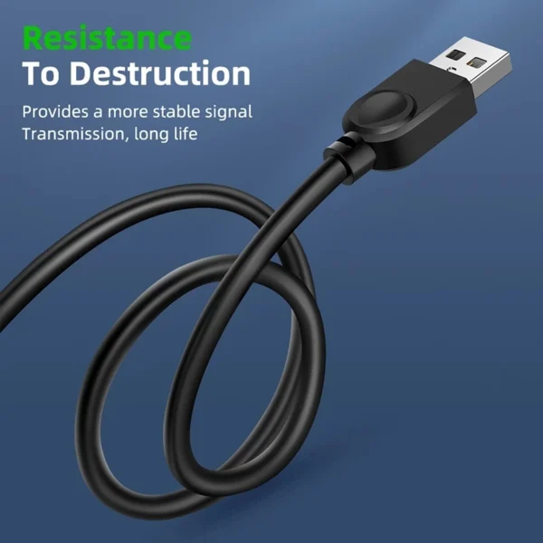 USB 2.0 Extension Cable Data Male to Female Cable Black 1.5m 3m 5m Extender Data Cord Mini USB Extension Cable For Smart TV - Image 2
